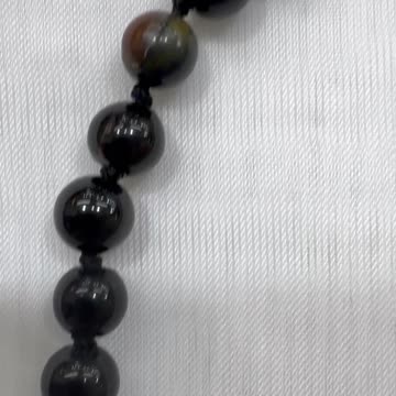Handmade + Knotting Unique Necklace with Jade, Onyx, 925 Silver Agate Pendant