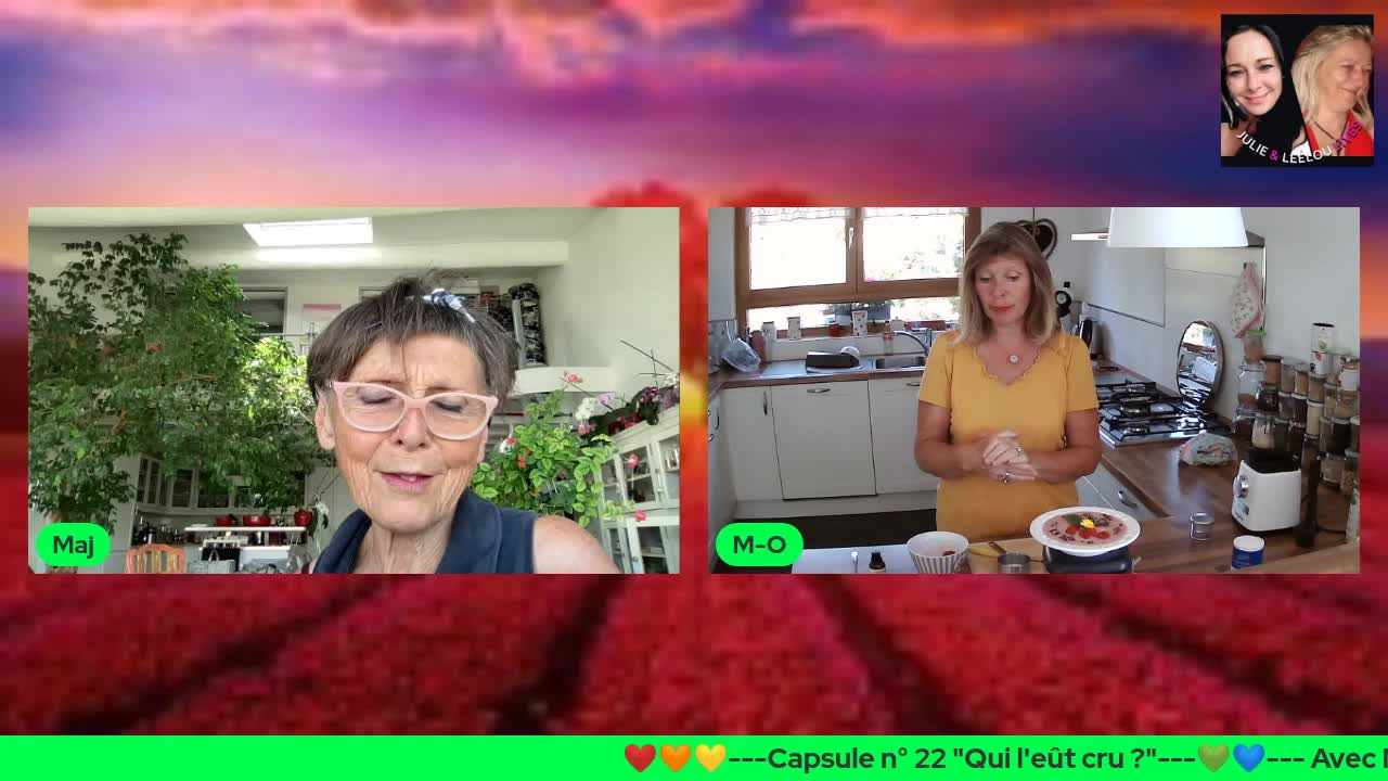 Capsule qui l'eût cru avec Marie-Odile & Maj 30/05 Surprise concoctée