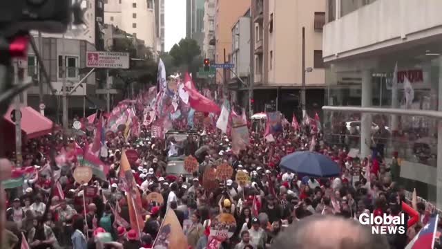 Brazil election Candidates rally supporters day before hotly contested vote