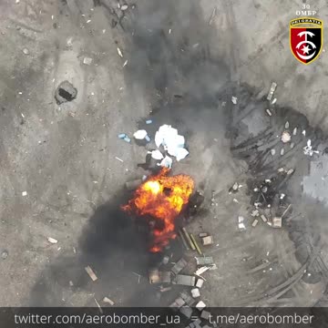 Dropping Grenades onto Russian Ammo Dump