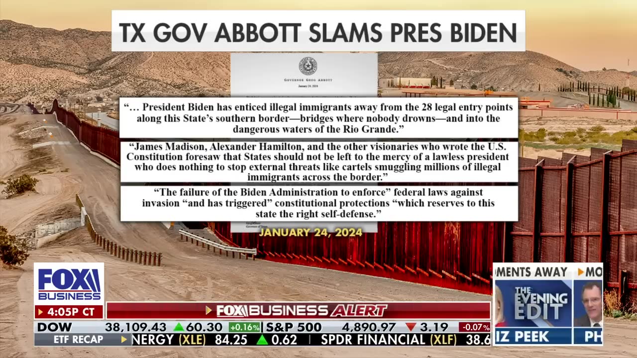 Texas says it's securing the southern border because Biden won't