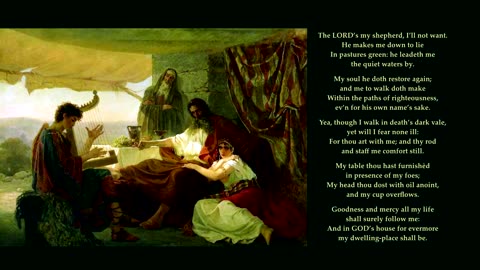 Psalm 23 in full. "The LORD’s my shepherd, I’ll not want." Tune: Wiltshire