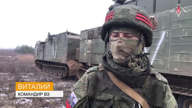 The work of the crews of the Tor-M2 air defense system