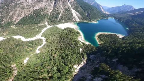 Wing mounted flight by the lake