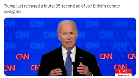 President Trump Just Released 🤣95 Second Ad Of Joe Biden’s Debate Lowlights!