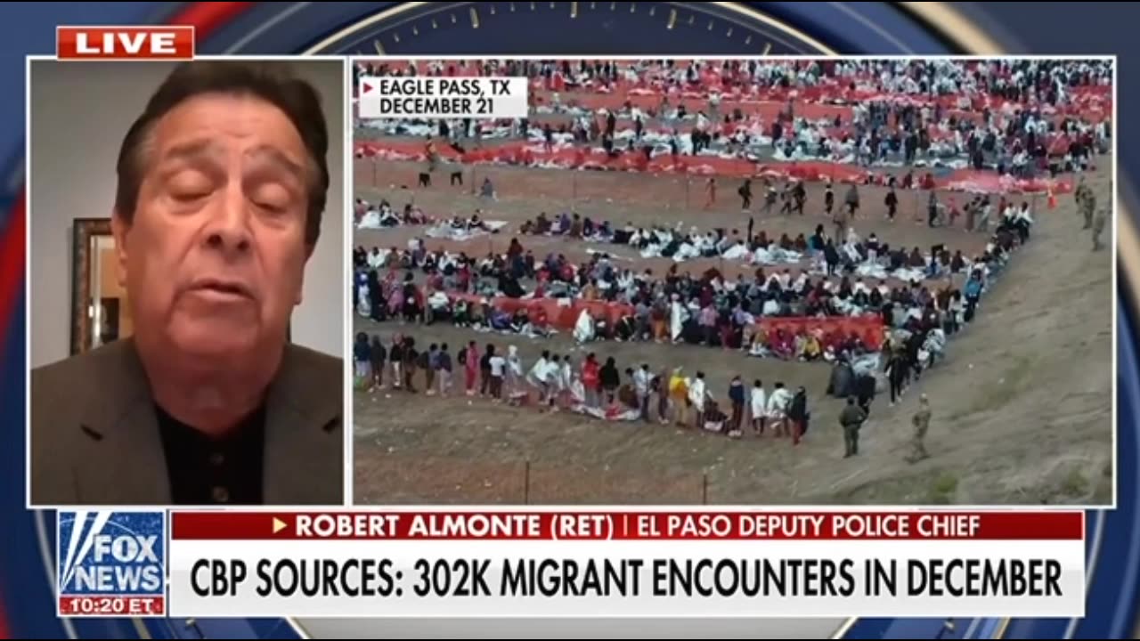 Record 302 migrants caught crossing US border in December 2023