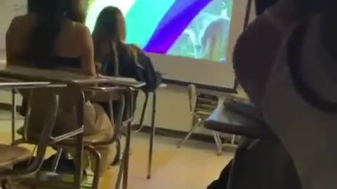 Teacher forcing students to watch a pride video during math class