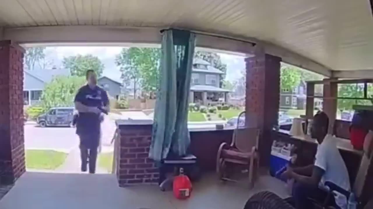 Officer Involved Shooting On A Front Porch (Violent Content WARNING)