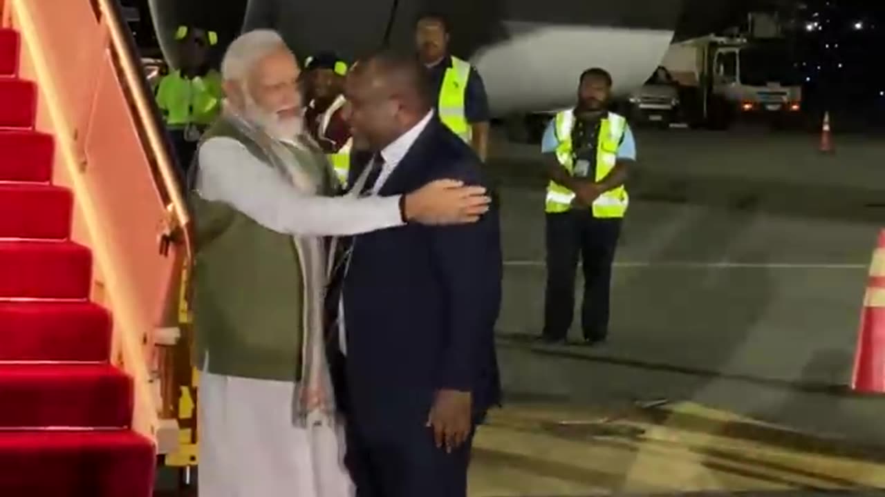 Never seen before visuals! Papua New Guinea PM seeks PM Modi's blessings