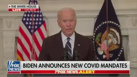 (1/2) Biden goes after unvaccinated and any leader who does not side with his narrative