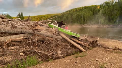 Wild Boat Stunts on Land