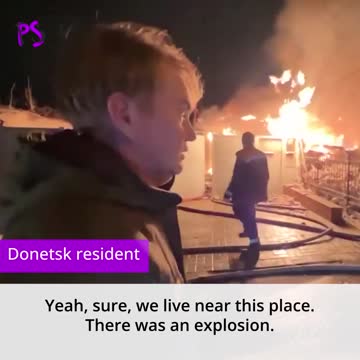 'I saw it burning when we looked out of the window.'