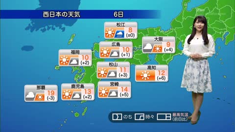 お天気キャスター解説 1月6日(土)の天気