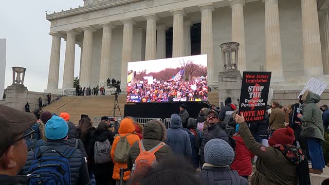 1/23/2022 DC Protest 19 Defeat Mandates and Tyranny march rally