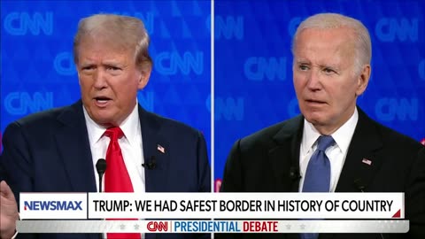 Watch Joe Biden’s face as President Trump calls him out for opening the border