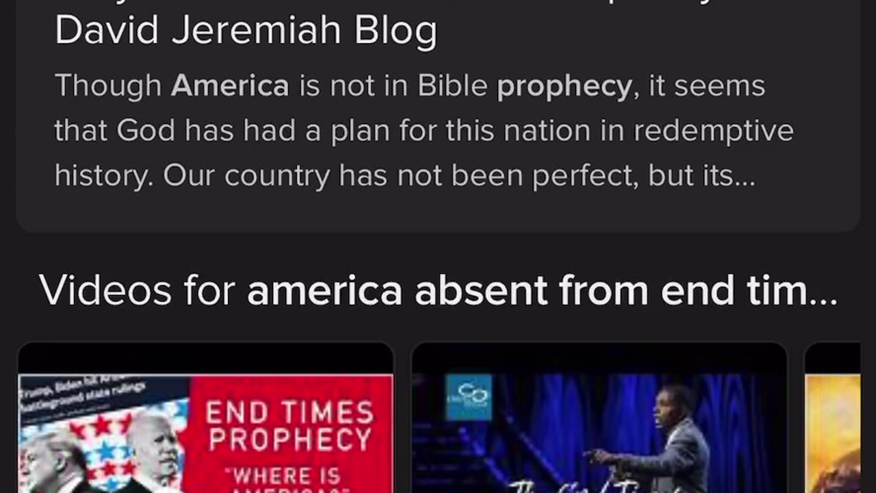 America not in the Bible? Is America doomed?