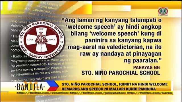 VIRAL_graduation speech ng isang estudyante_Bandila