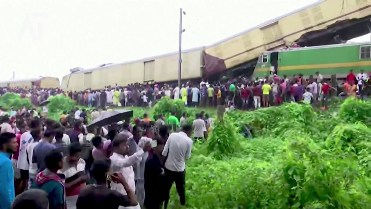 Freight Train Collision in India 15 Dead, Dozens Injured | Amaravati Today