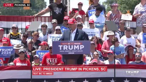 President Trump in Pickens, SC July 1, 2023