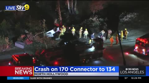 1 killed in multi-vehicle crash on 170, 134 Freeway connector_1