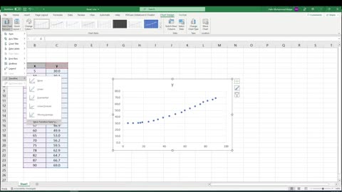 How to fit a curve in excel / trendline in excel