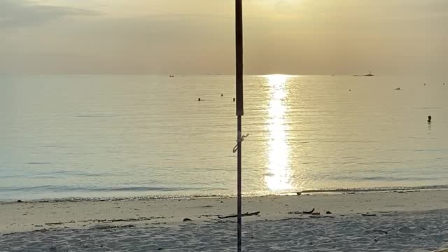 The sunset beach