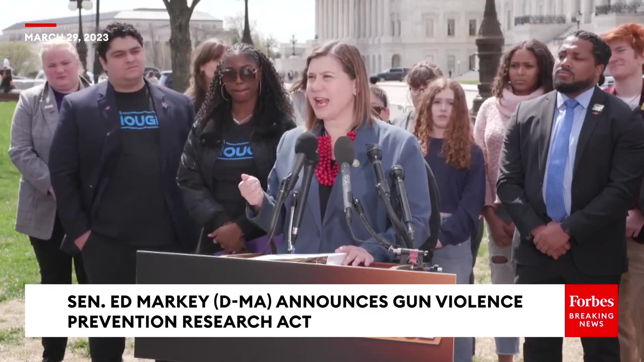 JUST IN_ Ed Markey Announces Gun Violence Prevention Research Act After Nashville School Shooting