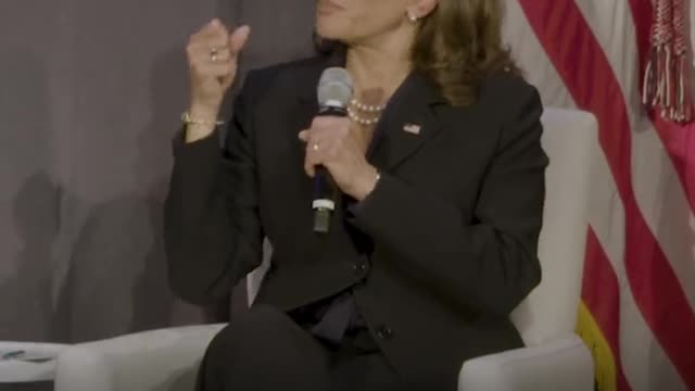 Priyanka Chopra Jonas, Interviewing VP Kamala Harris at a DNC event today,