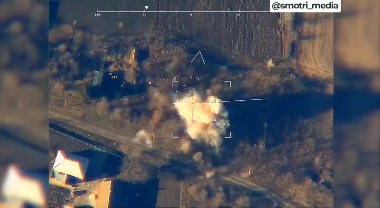 Ukraine War - Russian Ministry of Defense publishes footage of the destruction of artillery