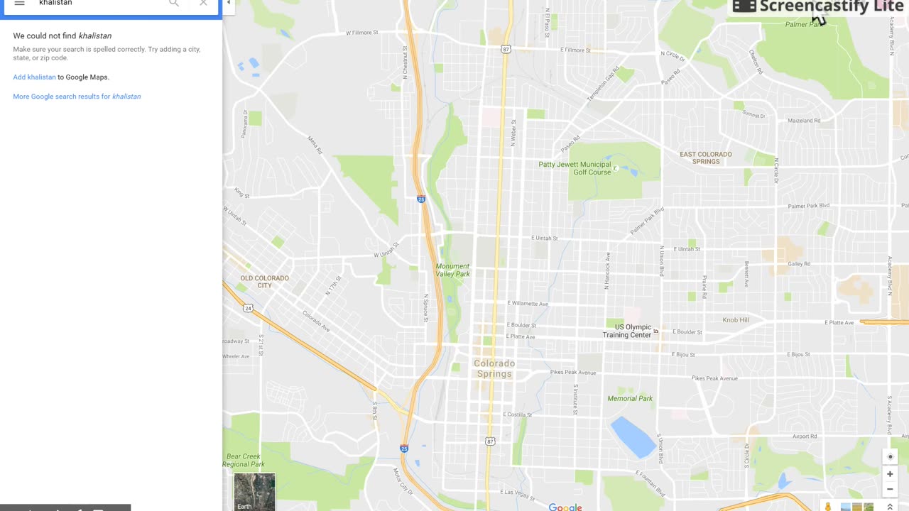 Google Maps could not find Khalistan lol