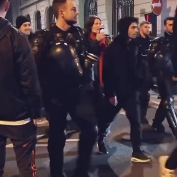 It appears both police and firefighters are joining the people in some areas of France.