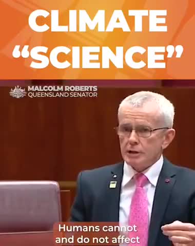 Malcolm Roberts Points Out That Two, Natural Experiments Have Occurred Recently