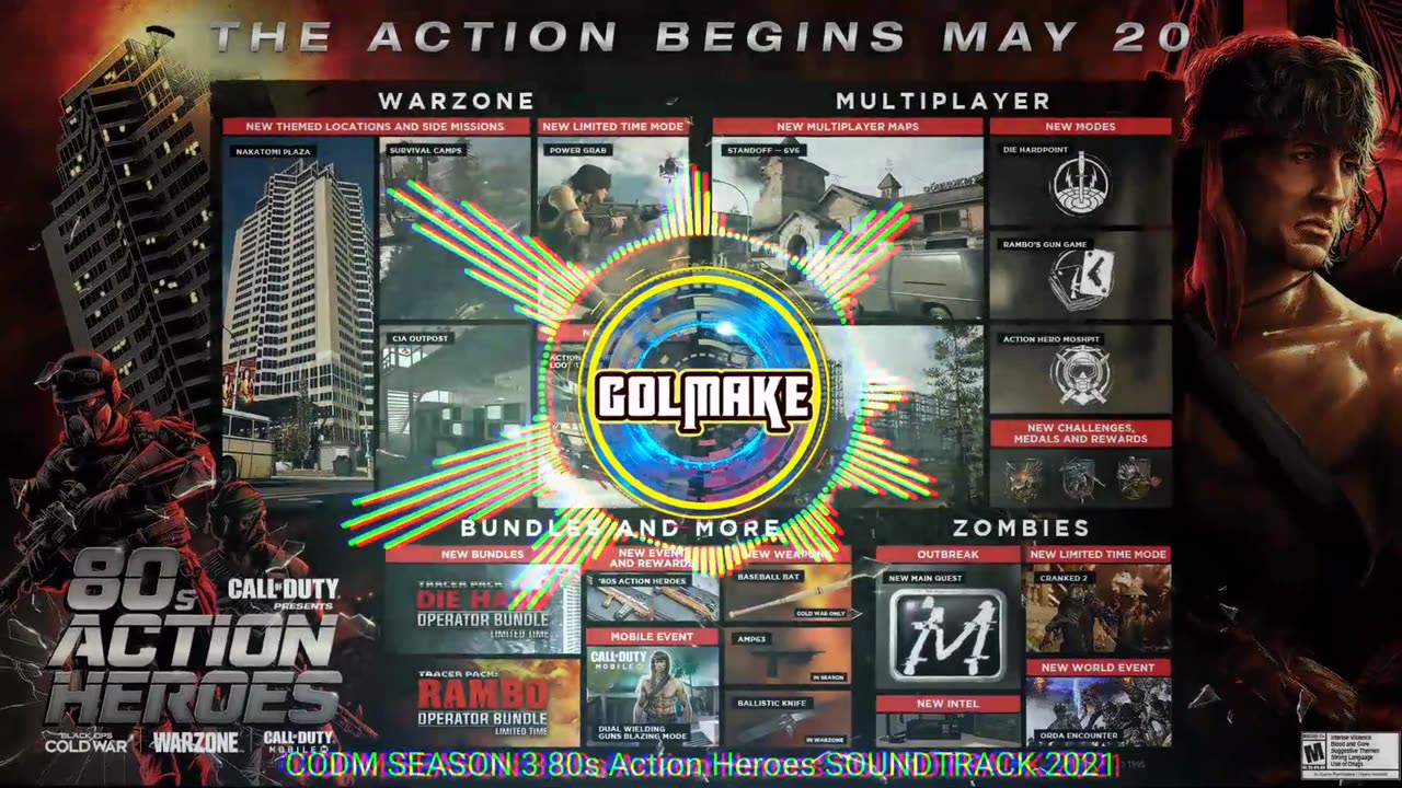 CALL OF DUTY MOBILE - SEASON 3 - 80s Action Heroes - SOUNDTRACK - 2021 - CODM