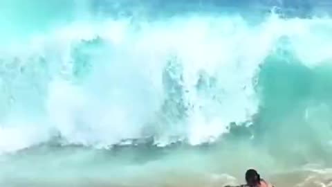 Woman Saved From the Ocean