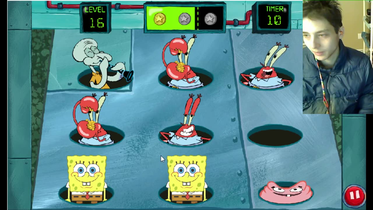 SpongeBob SquarePants Bikini Bottom Bop Them Level 16 Walkthrough Gameplay With Live Commentary