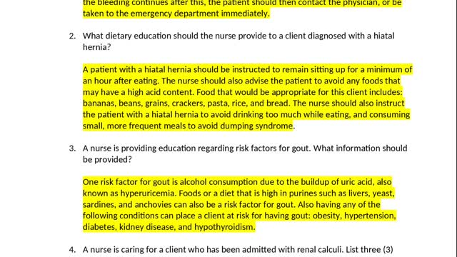 ATI Capstone Med-surg Review exam questions and answers docs 2021