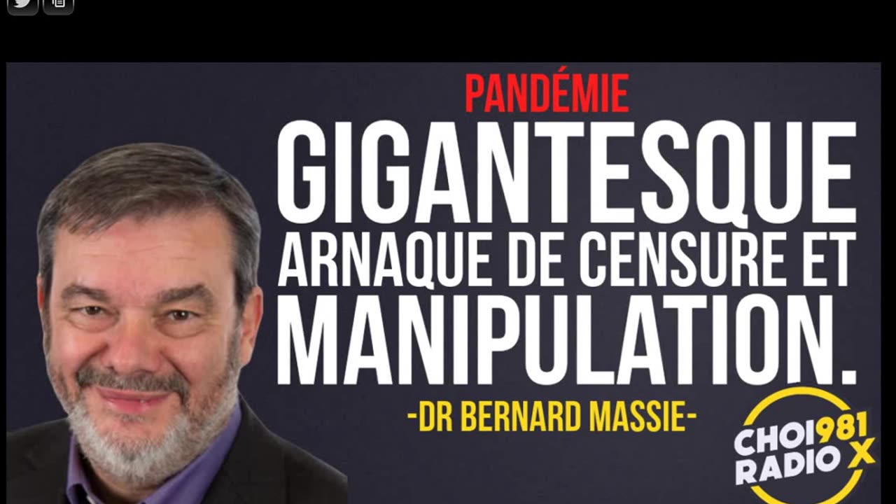 ▶ EXTRAITS-RQ (17 déc 23) : DR. BERNARD MASSIE - ARNAQUE DE CENSURE ET MANIPULATION