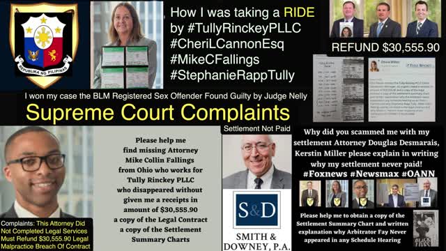 Cheri L. Cannon Client Complaints / Smith Downey PA Douglas W. Desmarais / Regency Furniture Inc Settlement Never Paid / EEOC / DLLR / Supreme Court / President Biden / President Trump / President BBM / President Duterte / Tully Rinckey PLLC