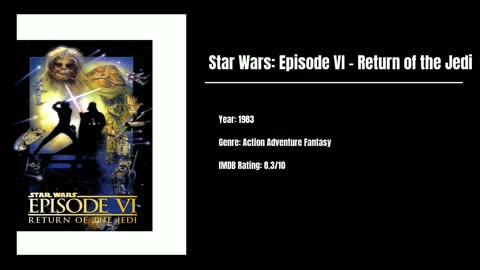 Best Movies To Watch #76 - Star Wars: Episode VI - Return of the Jedi