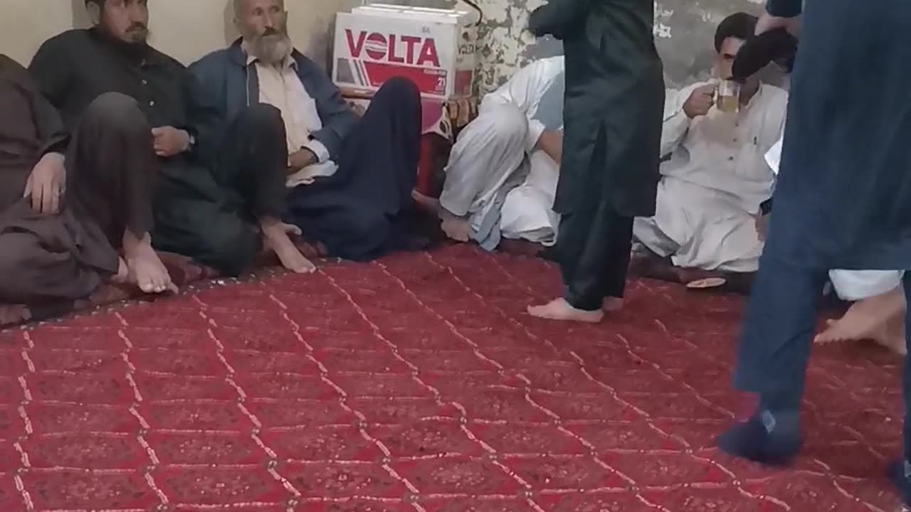 Afghani cute boy dancing