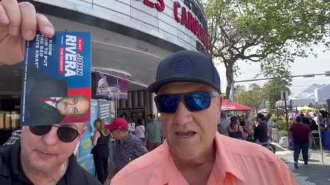 John Rivera hit the streets of Miracle Mile, engaging with residents
