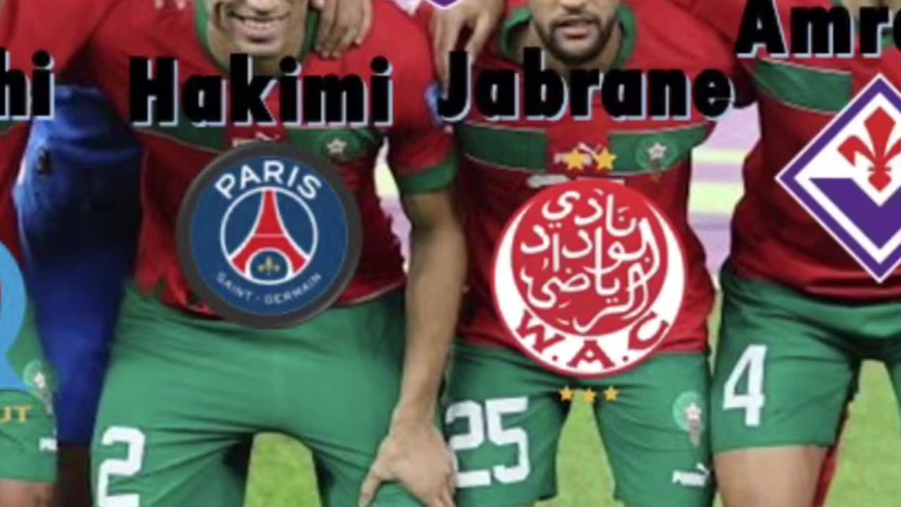 Morocco squad and they are clubs #morocco #squad #football #fifaworldcup #shorts