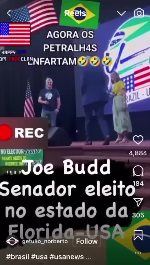 Joe Budd Senador Eleito nos EUA de Direita