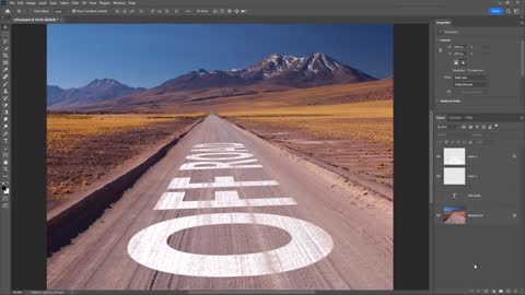 How to Replace Text or Sign On Road in Photoshop