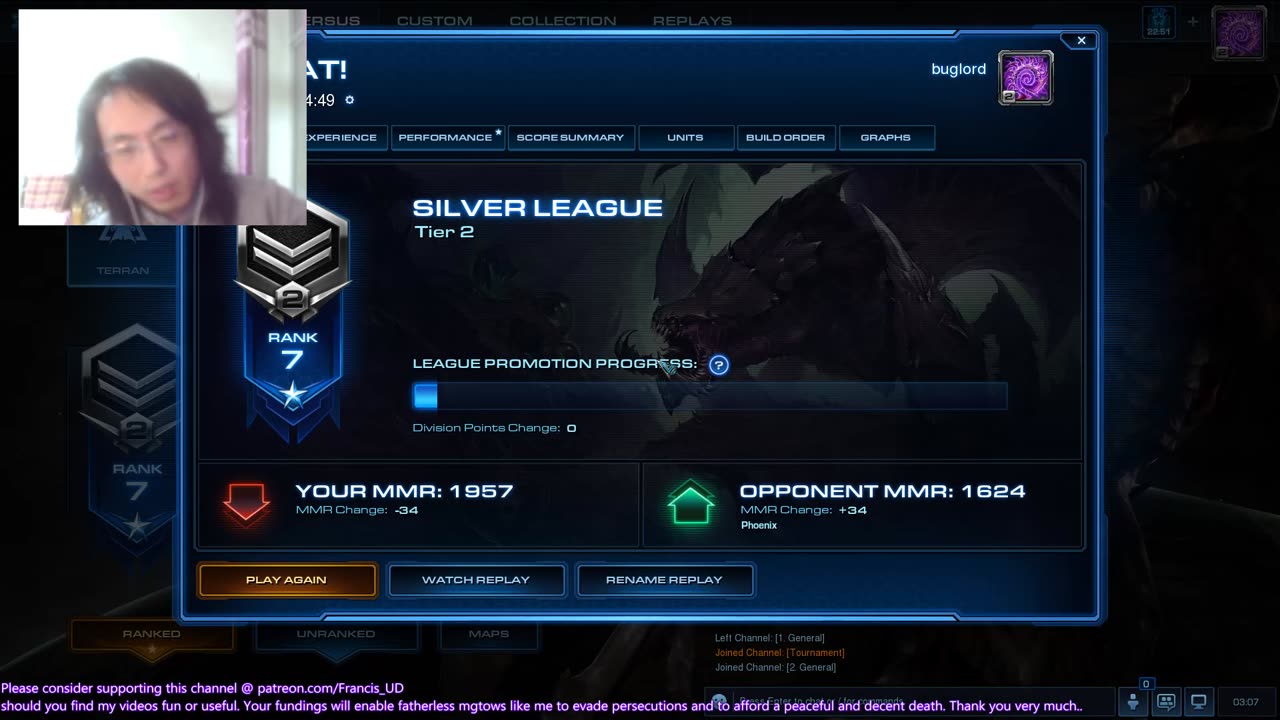 starcraft2 shame on me.. cannon rushed to gg by a noob protoss then tilted to gg by an noon terran