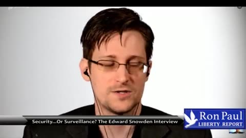 Edward Snowden and Senator Ron Paul interview