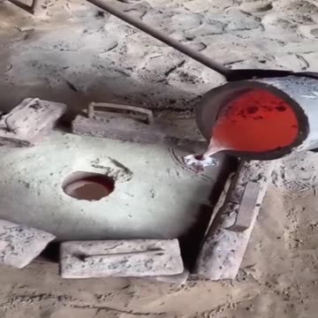 Aluminum casting #viral #funny #video
