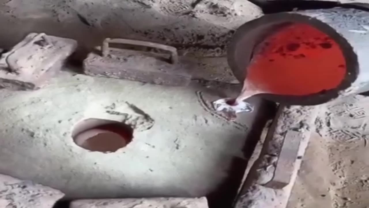 Aluminum casting #viral #funny #video