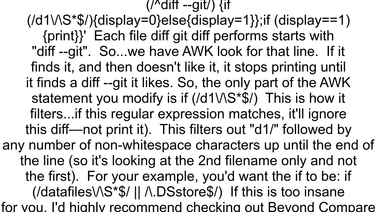 git diff command to exclude some folders and files