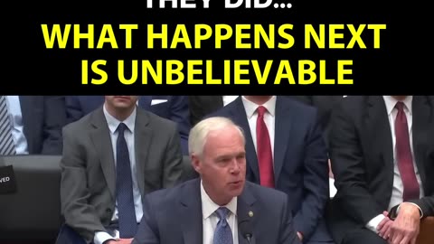 Senator Ron Johnson Exposes the Deep State.